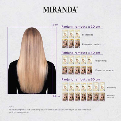 Miranda Hair Color (Cat Rambut Permanen) MC6 Bleaching | 30ml