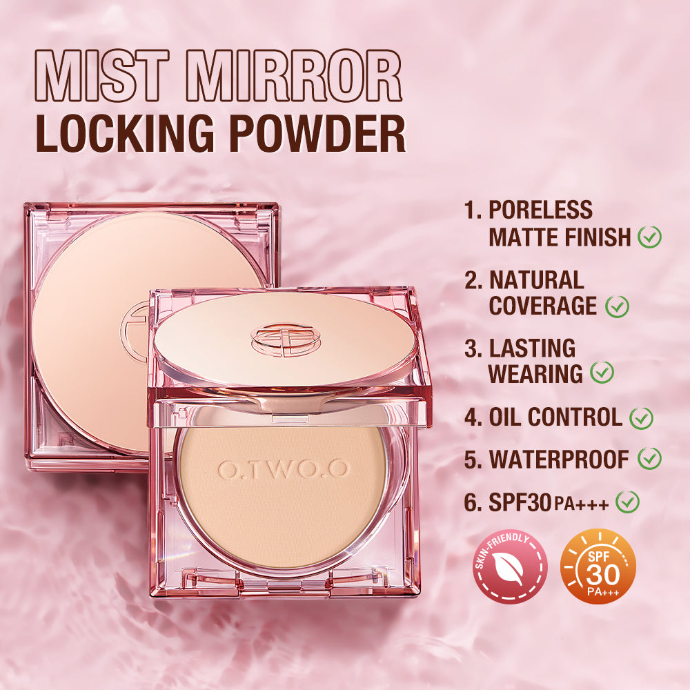 O.TWO.O Face Powder Oil Control long Lasting 24H Locking makeup face 01 NATURAL IVORY (for natural fair skin tones)