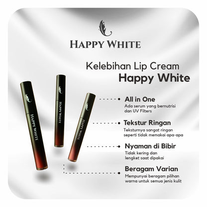 Happy White Matte Lipcream Serum + UV filter Apricot 4 g