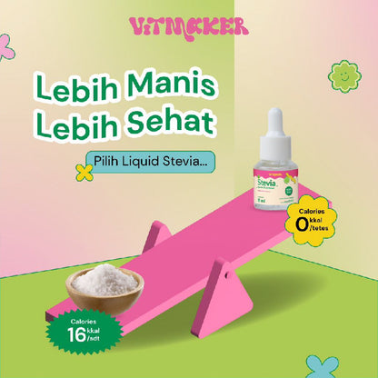 Vitmaker Liquid Stevia Pemanis Alami | 5ml