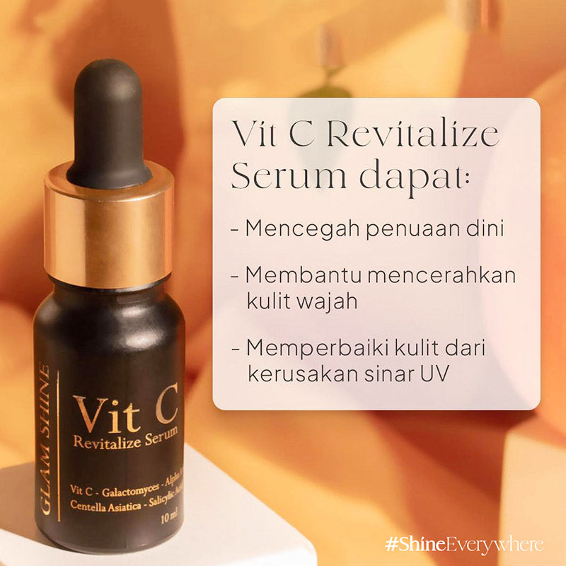 Glam Shine Brightening Serum Vit C Revitalize 10ml