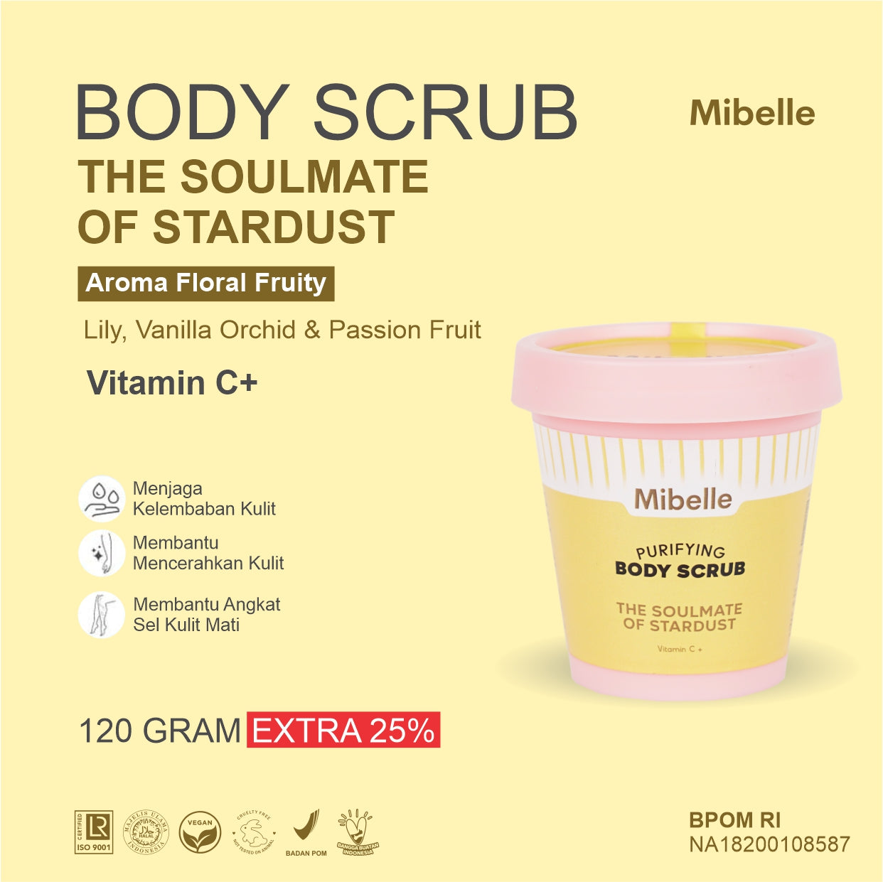 MIBELLE Body Scrub The Soulmate of Stardust 120gr