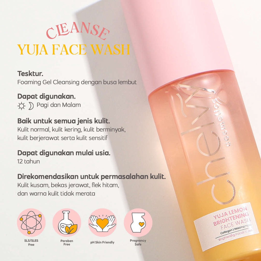 CHELVY Yuja Lemon Brightening Face Wash