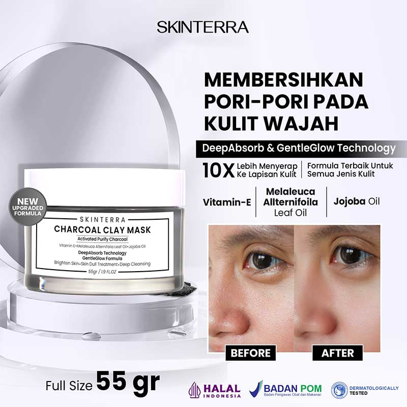 Skinterra Activated Charcoal Clay Mask 55g