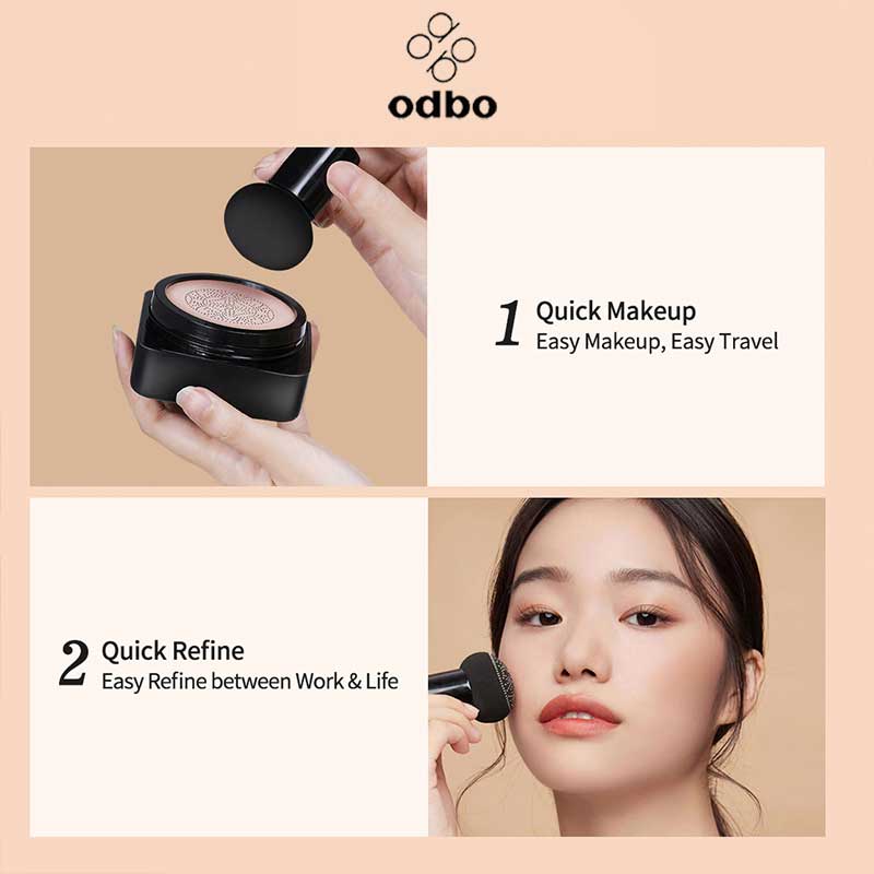 Odbo waterproof BB Air Cushion Foundation 02-Ivory | 20g