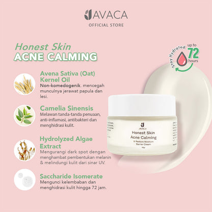 Javaca Honest Skin Acne Calming Restore Moisture Barrier Cream | 30 g