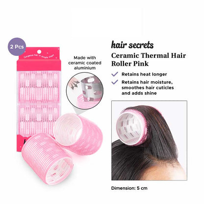 Hair Secrets Ceramic Thermal Hair Roller - 2pcs 50mm