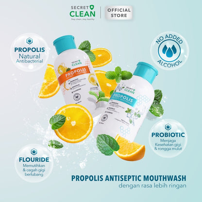 Secret Clean Propolis Mouthwash Orange Mint | 500 ml