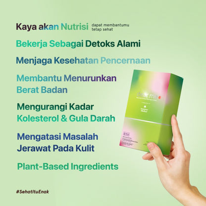 Dear Me Beauty x Summer Minibar Fiber Drink Rasa Apel & Kiwi