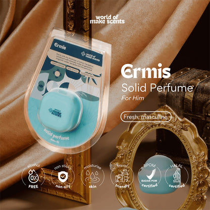 Make Scents Ermis Solid Perfume / Parfum Laki-Laki | 8gr