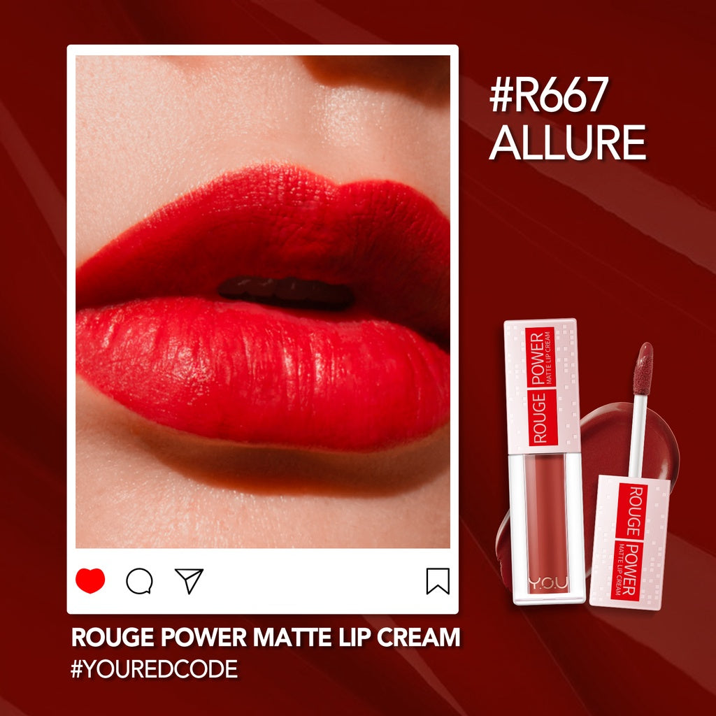 Y.O.U Rouge Power Matte Lip Cream - R667 Allure