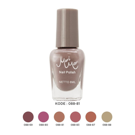 Marimar Nail Polish Kode : 088 Nude Color isi 12 | 96 ml