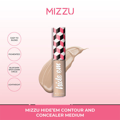 Mizzu Hideâem Contour And Concealer - Medium | 7.5gr