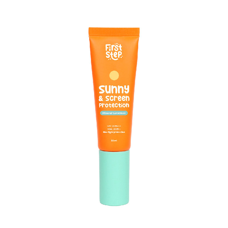 First Step Sunny & Screen Protection SPF 50 - Physical Sunscreen Bayi & Anak  | 30ml