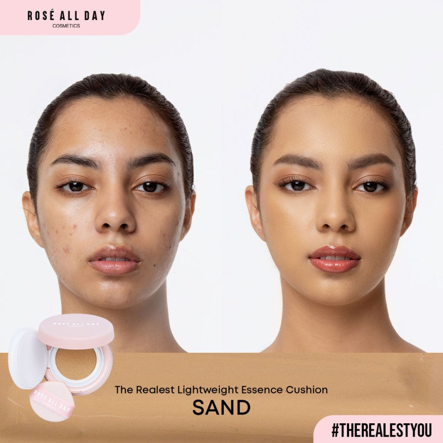 ROSE ALL DAY The Realest Lightweight Essence Cushion - Sand