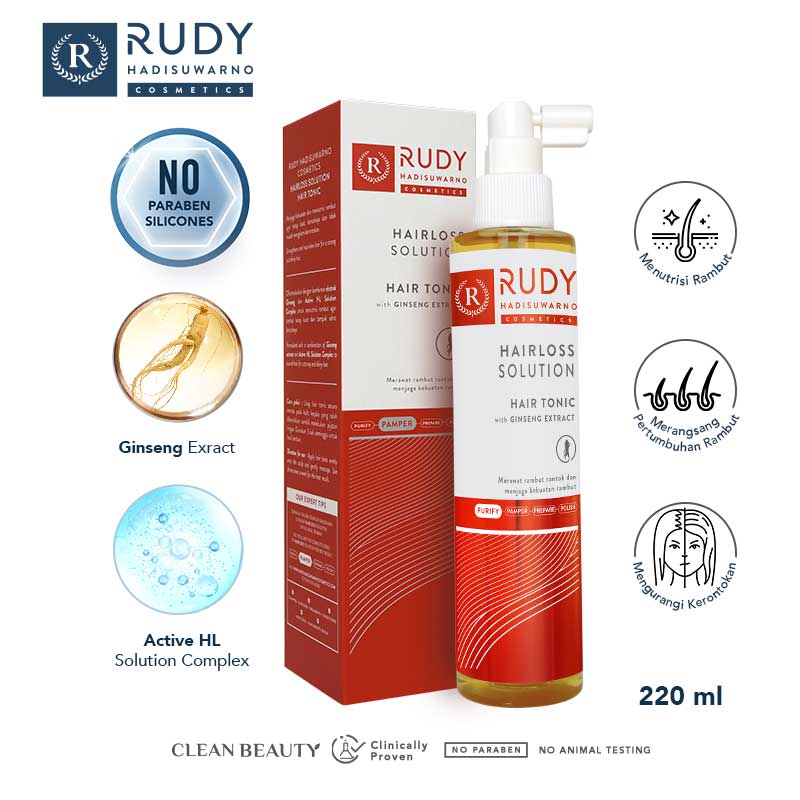 RUDY HADISUWARNO HAIRLOSS SOLUTION HAIR TONIC | 220 ml