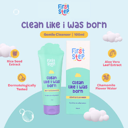 First Step Sabun Bayi & Anak - Clean Like I was Born Gentle Cleanser | 100ml