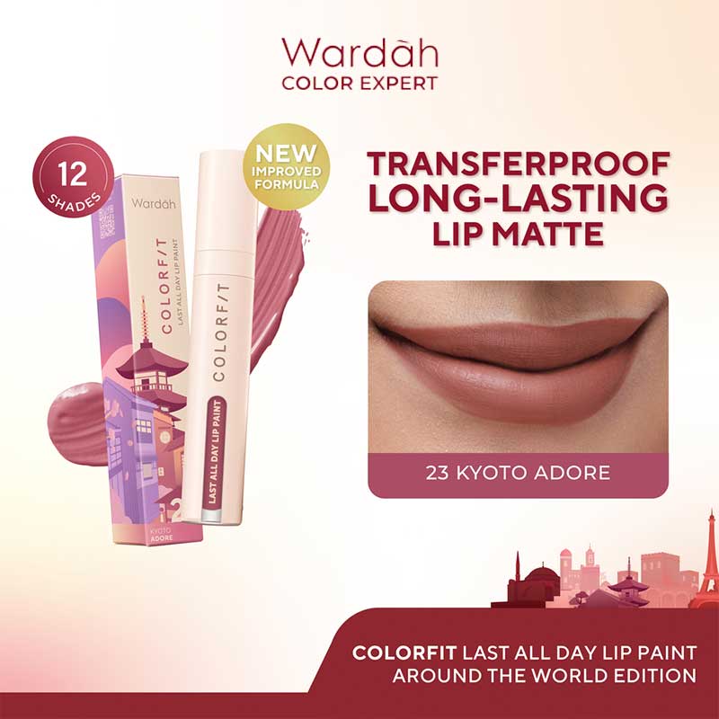 WARDAH Colorfit Last All Day Lip Paint 19 - Authentic Granada | 4.2 gr