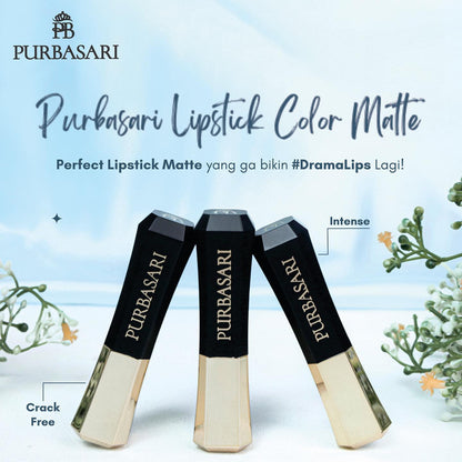 Purbasari Lipstick Color Matte 81 Diamond | 2,6 g