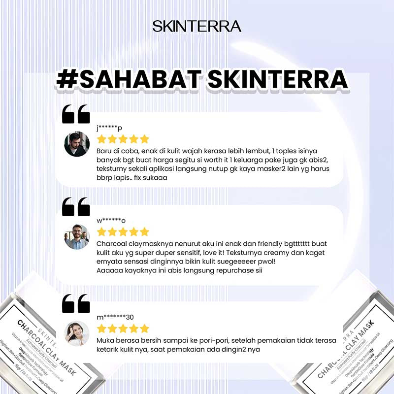 Skinterra Activated Charcoal Clay Mask 55g