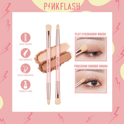 Pinkflash PF-T04 Double Head Eyeshadow Brush #02