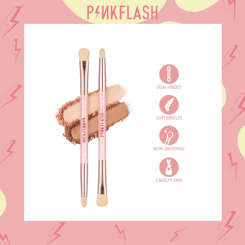 Pinkflash PF-T04 Double Head Eyeshadow Brush #02