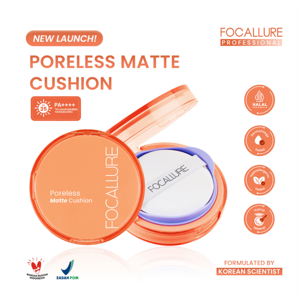 FOCALLURE Poreless Matte Cushion - C01 CrÃ¨me