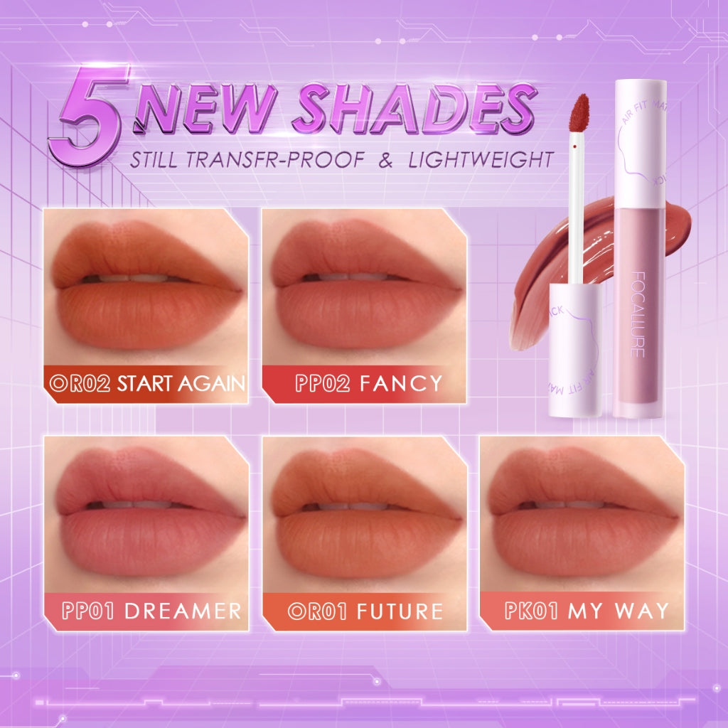 FOCALLURE AIR FIT MATTE LIQUID LIPSTICK PP01