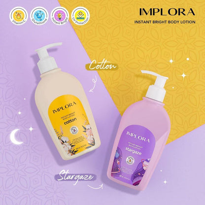 Implora Instant Bright Body Lotion - Cotton | 300 ml