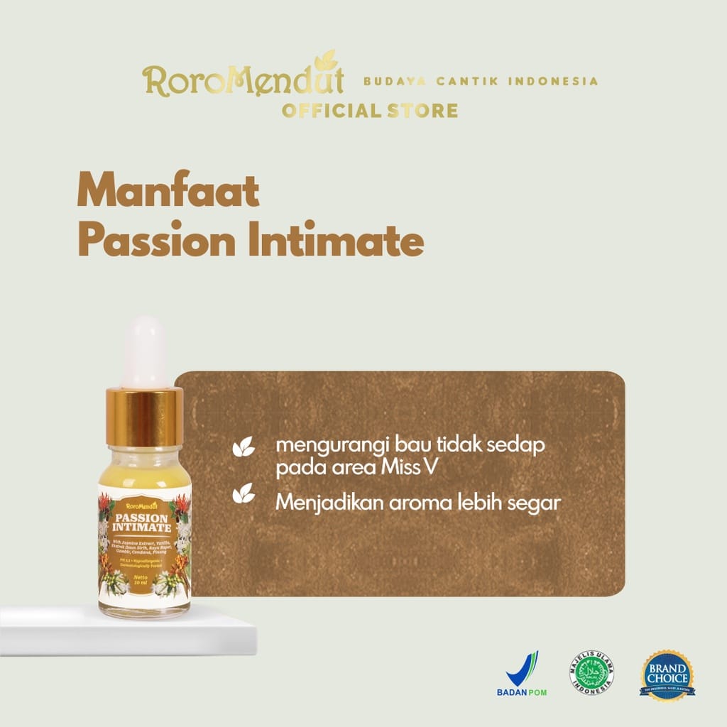 Roro Mendut Passion Intimate Misk Thaharah Parfume Miss V | 50 g