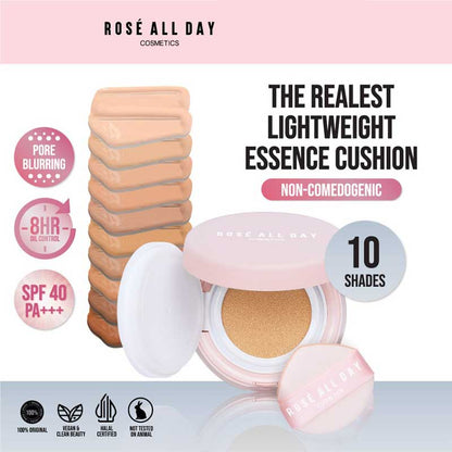 ROSE ALL DAY The Realest Lightweight Essence Cushion - Caramel