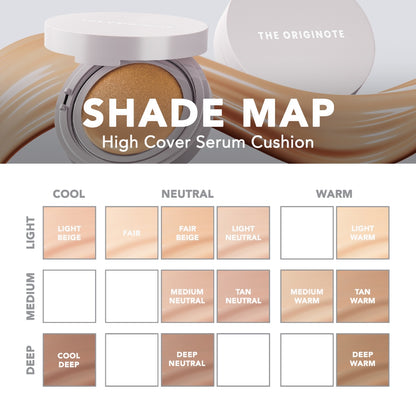 The Originote High Cover Serum Cushion - Tan Neutral