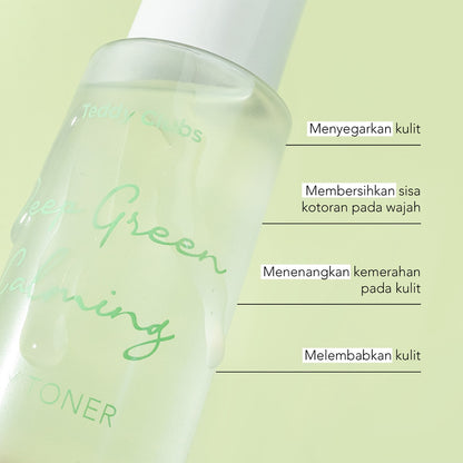 Teddy Clubs Deep Green Calming Daily Toner | 100 ml