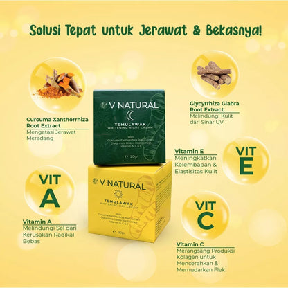 V Natural Cream Malam | 20 g