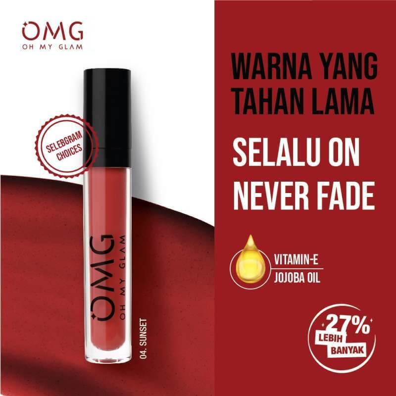 OMG Oh My Glam Matte Kiss Lip Cream - 04 Sunset | 3.5 g