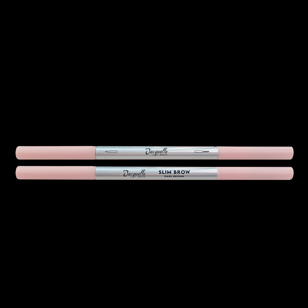 Jacquelle Slim Brow (2-In-1 Pensil Alis & Spoolie) - Dark Brown