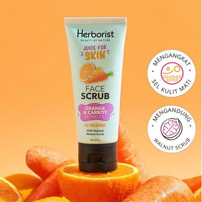 HERBORIST Juice For Skin Face Scrub Orange Carrot 60gr