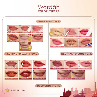 WARDAH Colorfit Last All Day Lip Paint 16 - Kuala Lumpur | 4.2 gr