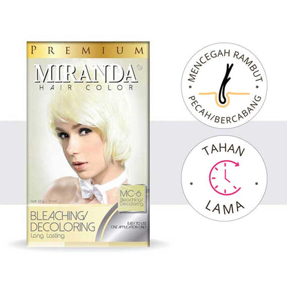 Miranda Hair Color (Cat Rambut Permanen) MC6 Bleaching | 30ml