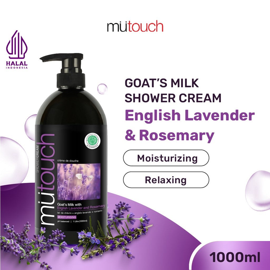 Mutouch Shower Cream With English Lavender and Rosemary | 1000ml