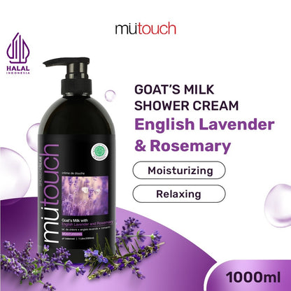 Mutouch Shower Cream With English Lavender and Rosemary | 1000ml