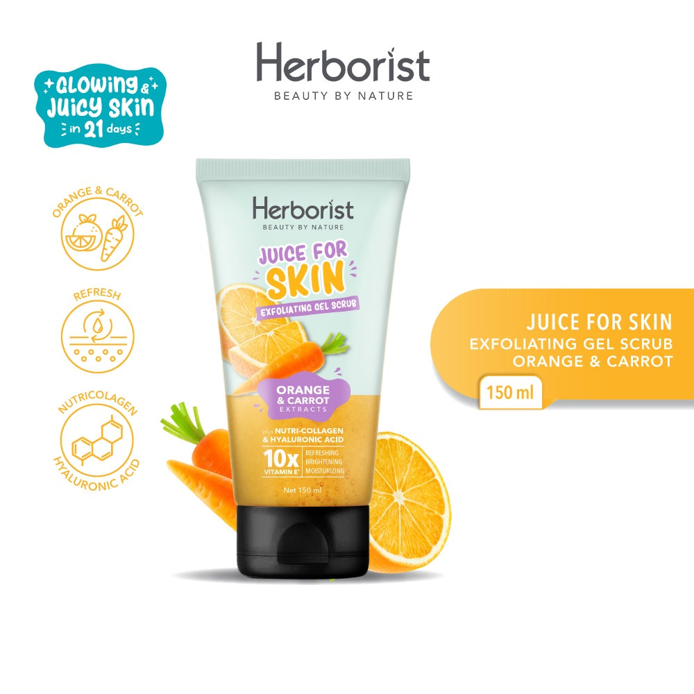 HERBORIST Juice For Skin Exfoliating Gel Scrub Orange Carrot 150ml