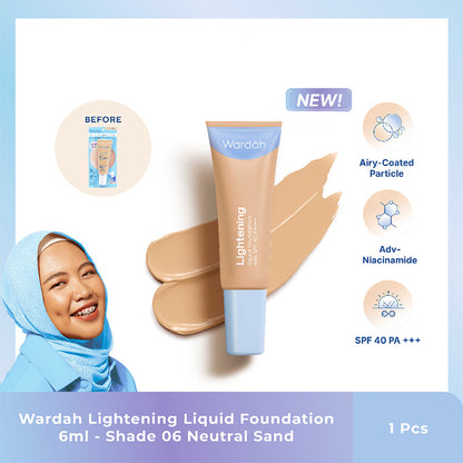 WARDAH Lightening Liquid Foundation - 04 Caramel | 6 ml