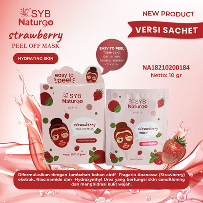 Syb Natur90 Strawberry Peel Off Mask | Box 10 x 10 gr