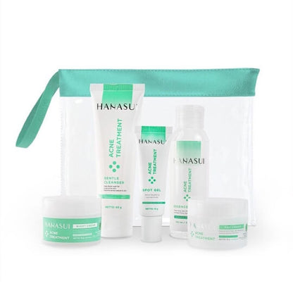 Hanasui Acne Treatment Series Pack + Free Pouch