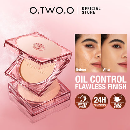 O.TWO.O Face Powder Oil Control long Lasting 24H Locking makeup face 01 NATURAL IVORY (for natural fair skin tones)