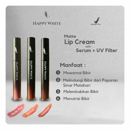 Happy White Matte Lipcream Serum + UV filter Caramel 4 g