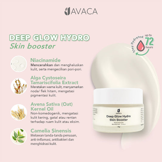 Javaca Deep Glow Hydro Skin Booster with Niacinamide Moisture Cream | 30 g