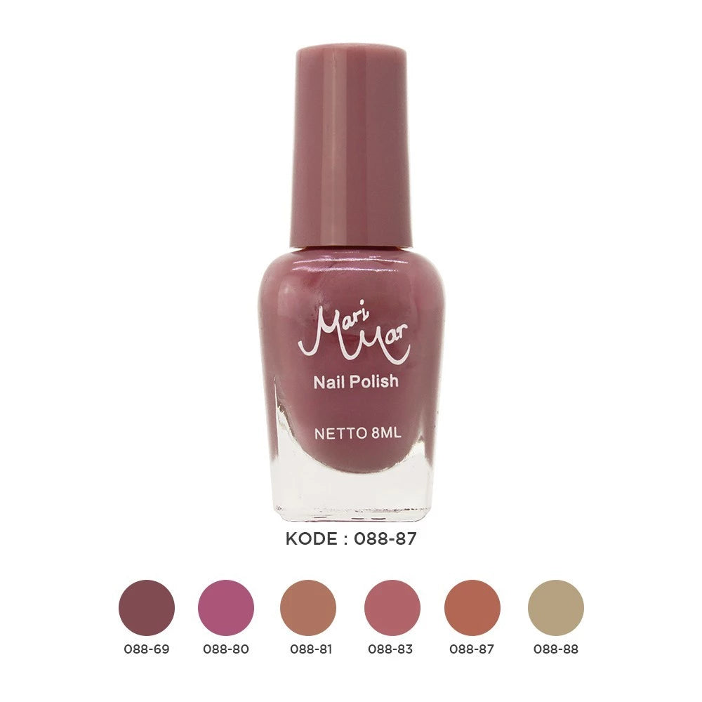 Marimar Nail Polish Kode : 088 Nude Color isi 12 | 96 ml