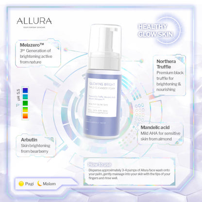 Allura Glowing Bright Mild Cleanser Foam | 100 g